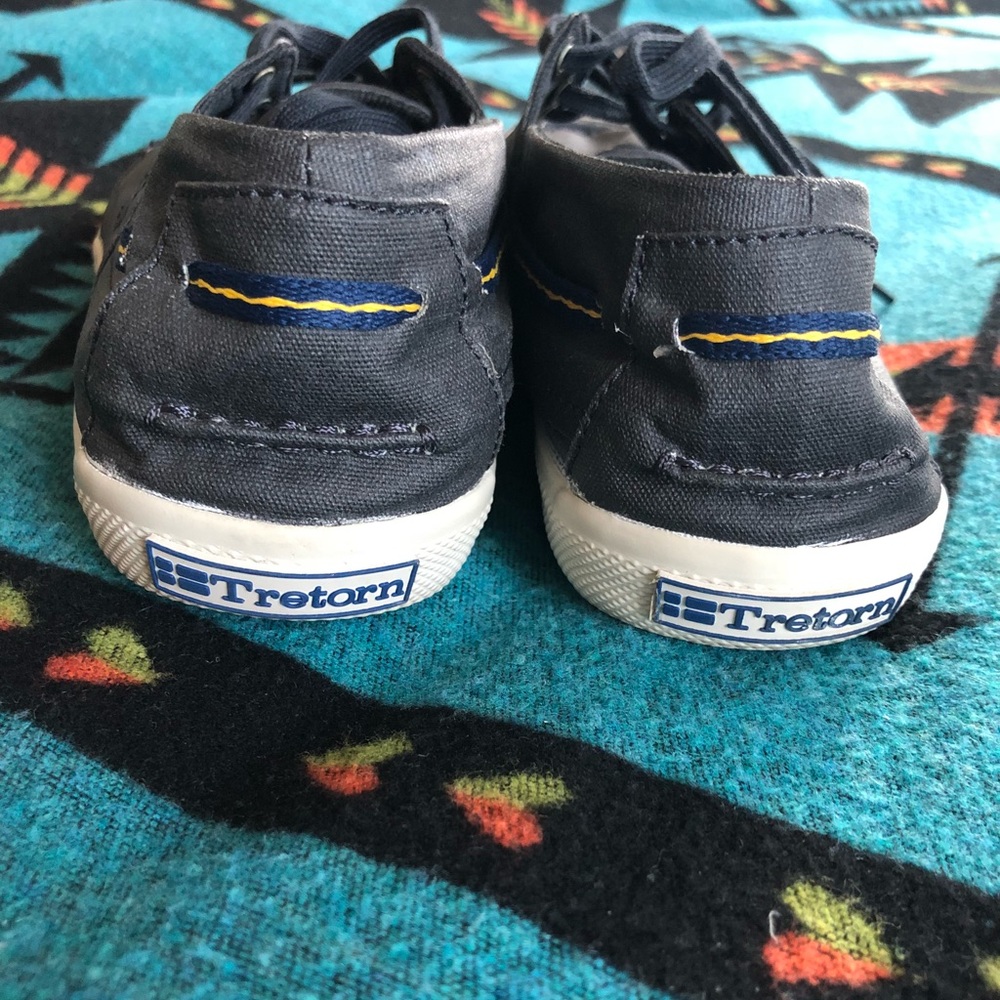 Tretorn Motto Waxed Canvas Boat Shoe 8.5 Mens